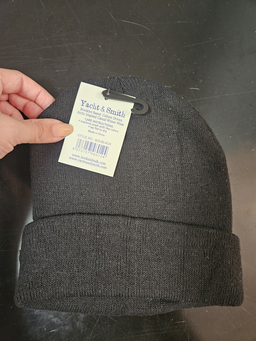 Men’s Black Knit Beanie